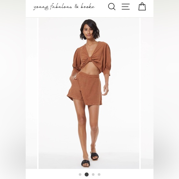 YFB Linen blend skort - Picture 5 of 5